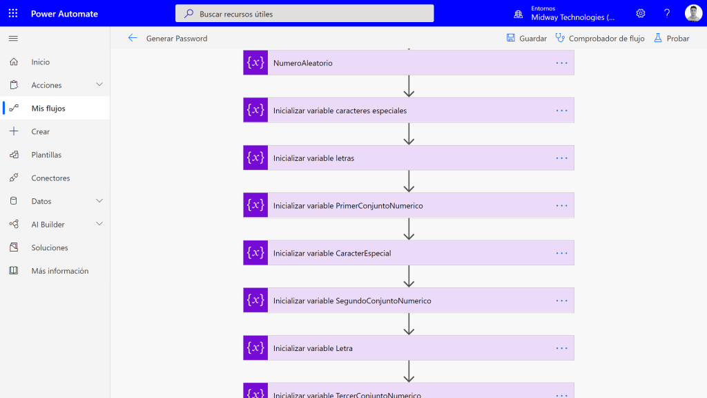 Cómo generar una contraseña con Power Automate
